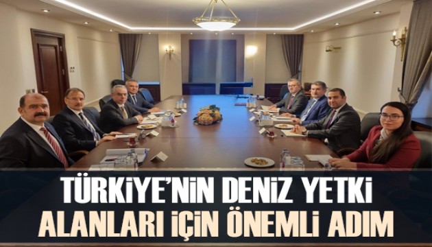 Cumhurbaşkanlığı Kurulları Deniz Yetki Alanları için ilk toplantısını gerçekleştirdi