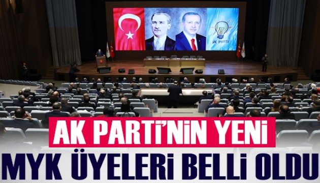 AK Parti'nin yeni MYK üyeleri belirlendi