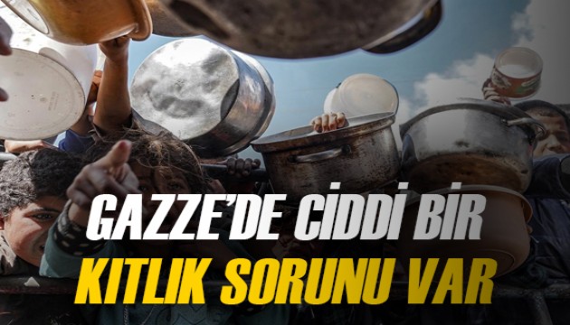 'Gazze'de nüfusun dörtte biri kıtlığın eşiğinde'