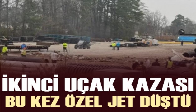 ABD'de ikinci uçak kazası: Kuzey Carolina'da özel jet düştü