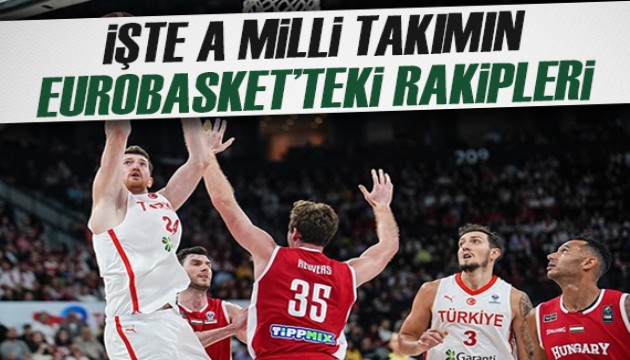 A Milli Erkek Basketbol Takımı'nın EuroBasket'teki rakipleri belli oldu