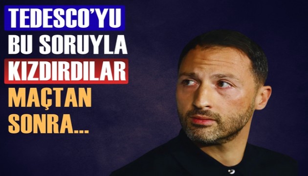 Domenico Tedesco'yu bu soruyla kızdırdılar