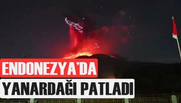 Endonezya'da yanardağında şiddetli patlama
