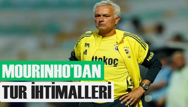 Mourinho turu geçme şansları için yüzde verdi