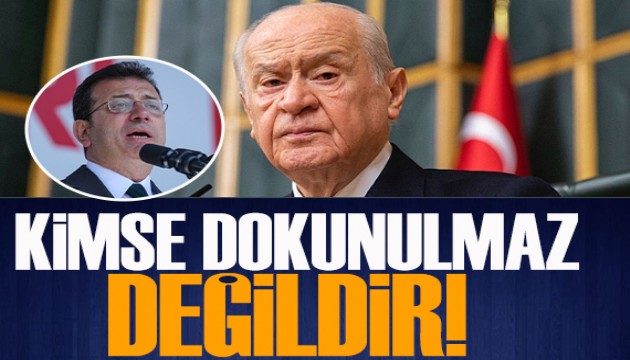 MHP lideri Devlet Bahçeli'den Ekrem İmamoğlu açıklaması