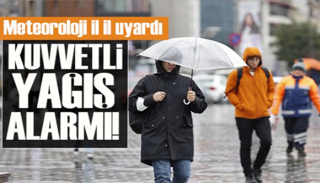 Meteoroloji'den kuvvetli yağış uyarısı: Bu illerde yaşayanlar dikkat!