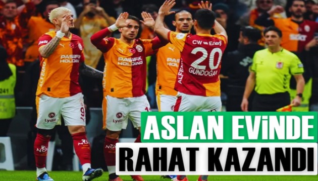 Galatasaray evinde rahat kazandı