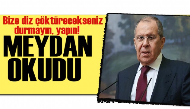 Lavrov İngiltere'ye meydan okudu!