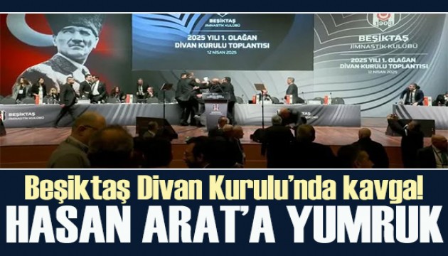 Beşiktaş Divan Kurulu'nda kavga! Hasan Arat'a yumruklu saldırı!