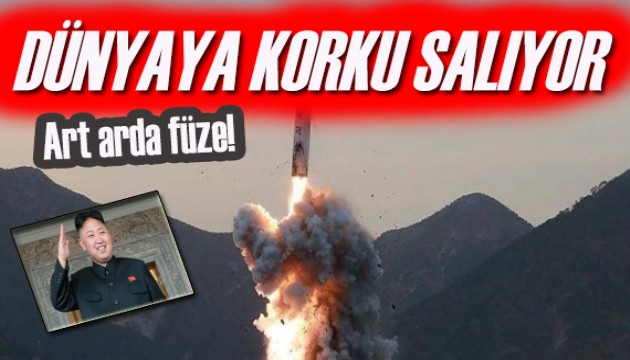 Dünyaya korku salıyor! Art arda füze denemesi