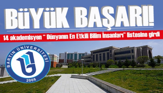 BARÜ'den 14 akademisyen “Dünyanın En Etkili Bilim İnsanları” listesinde
