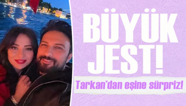 Tarkan'dan eşi Pınar Tevetoğlu'na evlilik yıl dönümüne özel büyük jest!
