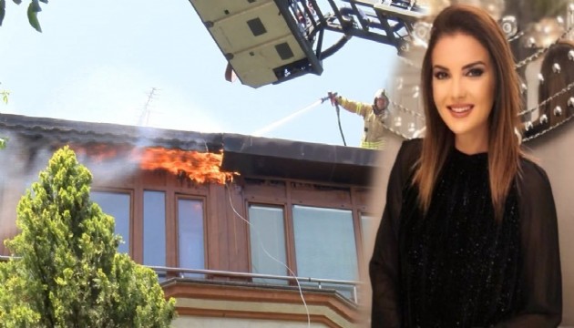 Ünlü sunucunun evinde yangın çıktı