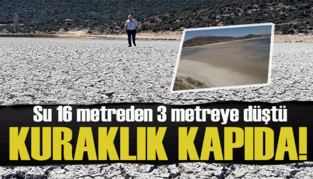 Türkiye'nin 4. büyük gölü ikiye bölündü: Su 16 metreden 3 metreye düştü