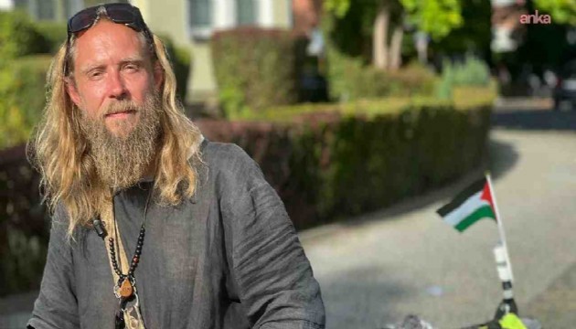 Norveçli barış gönüllüsü Gazze'ye destek için sürüyor