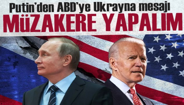 Putin'den ABD'ye net mesaj! Savaşı bitirmek için müzakere yapalım