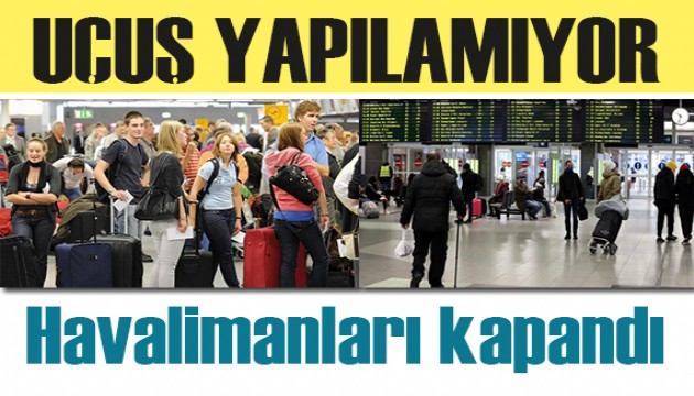 İsviçre'de kaos: Havalimanları kapandı