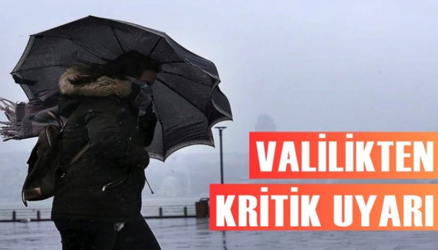 Kuvvetli rüzgar ve fırtına uyarısı