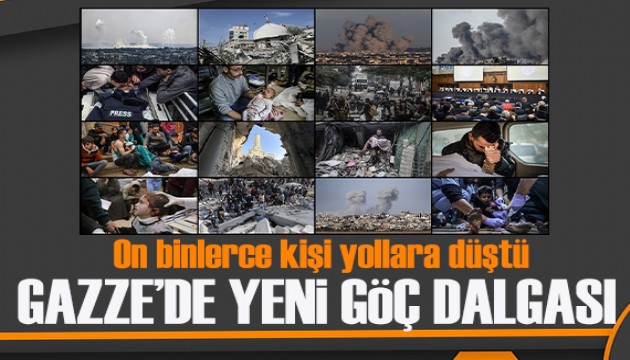 Gazze'de yeni göç dalgası! On binlerce kişi yollara düştü!