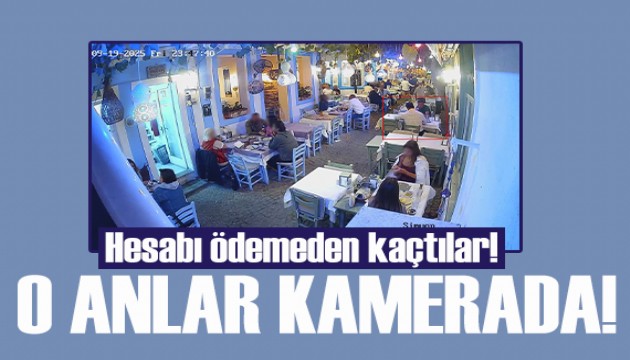 Yediler, içtiler, 8 bin 500 liralık hesabı ödemeden kaçtılar!
