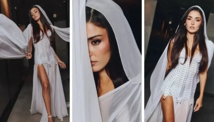 Hande Erçel, Jennifer Lopez'le poz verdi!