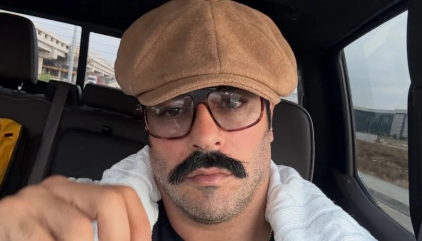 Burak Özçivit koyunlarla poz verdi!