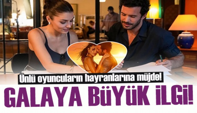 Hande Erçel ve Barış Arduç'lu Rüzgara Bırak filminin Berlin galasına büyük ilgi