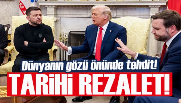 Trump Zelenskiy'i dünyanın gözü önünde tehdit etti