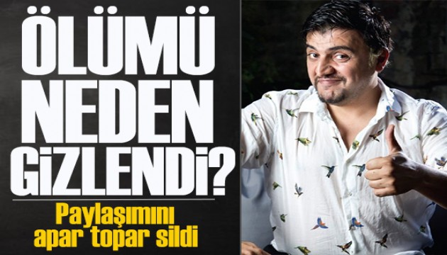 Zafer Algöz, tartışma yaratan 'Şinasi Yurtsever' paylaşımını apar topar sildi!