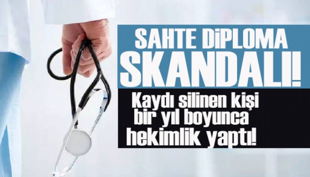 Devlet hastanesinde sahte diploma skandalı!