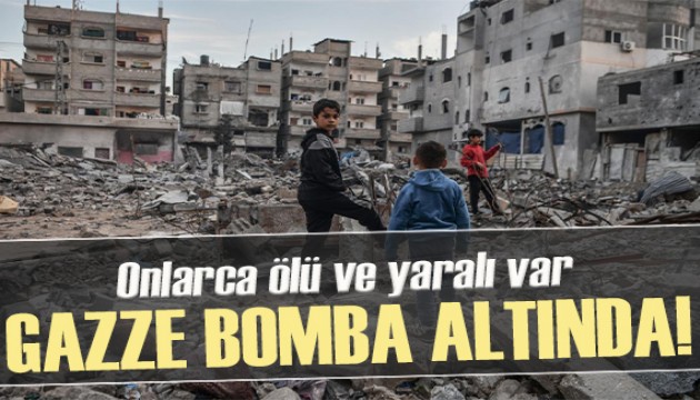 Gazze'ye bomba yağdı: Onlarca ölü ve yaralı var