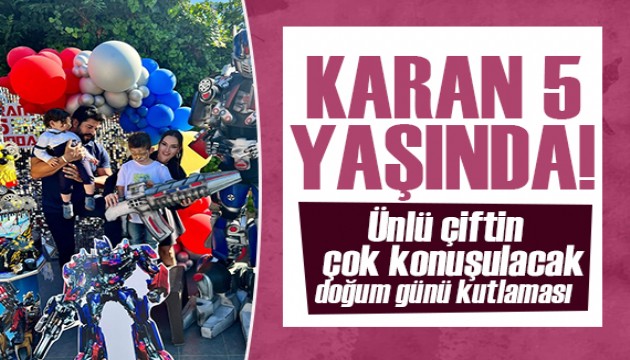 Fahriye Evcen ile Burak Özçivit'in oğlu Karan 5 yaşında