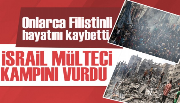 İsrail bir mülteci kampını daha vurdu! Onlarca ölü ve yaralı var