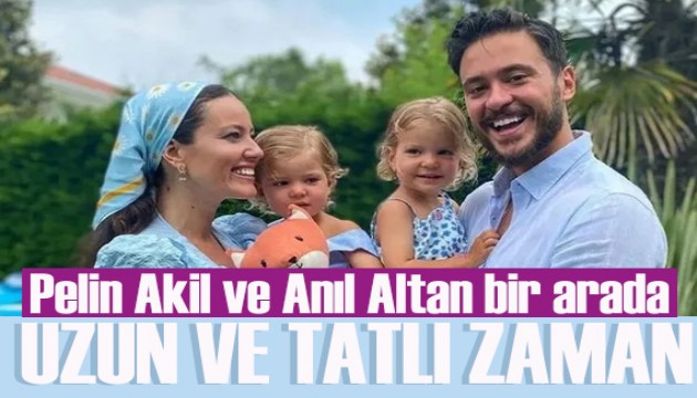 İkizlerin doğum günü için Pelin Akil ve Anıl Altan bir arada