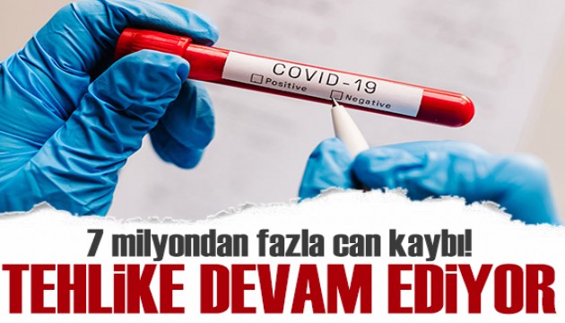 Kovid-19 tehlikesi hala geçmiş değil: 7 milyondan fazla can kaybı!