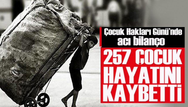 Türkiye'de 1 yılda 257 çocuk hayatını kaybetti