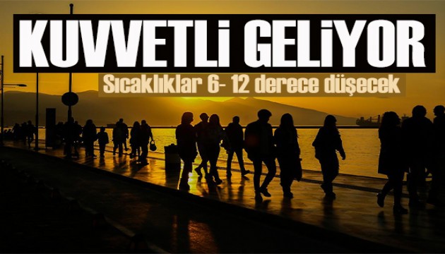 Türkiye yağışlı sistemin etkisine giriyor: Hava sıcaklıkları 6-12 derece düşecek