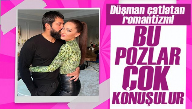 Burak Özçivit'ten eşi Fahriye Evcen'e çiçekli romantik jest!