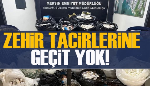 Zehir tacirlerine geçit yok! Mersin'de 3,5 milyon uyuşturucu hap ele geçirildi: 8 gözaltı