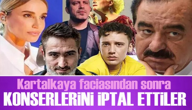 Kartalkaya faciasından sonra konserlerini iptal ettiler