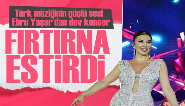 Türk müziğinin güçlü sesi Ebru Yaşar fırtınası Karadeniz'de 100 bin kişiyi büyüledi