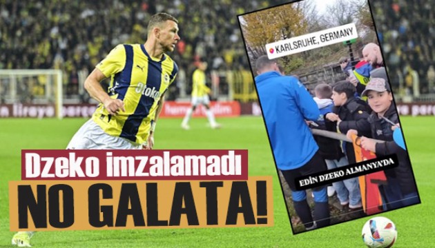 Dzeko hayranını reddetti! 'No Galata!'