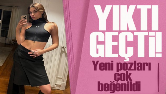 Güzel oyuncu Afra Saraçoğlu'ndan iddialı pozlar!