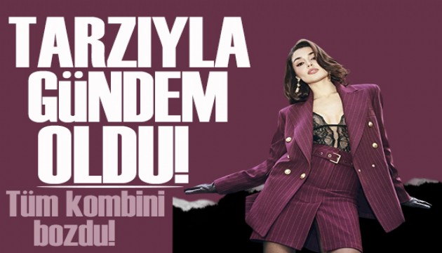 Paris Moda Haftası'na giden Hande Erçel'in ayakkabısı gündem oldu