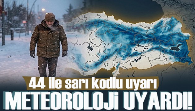 Meteoroloji'den 44 ile sarı kodlu uyarı!