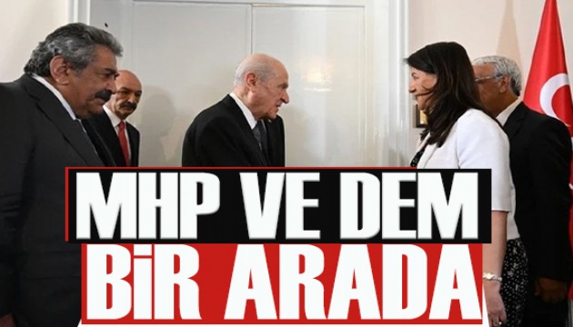 PKK'nın silah bırakmasının ardından Bahçeli ve DEM Parti heyeti bir arada
