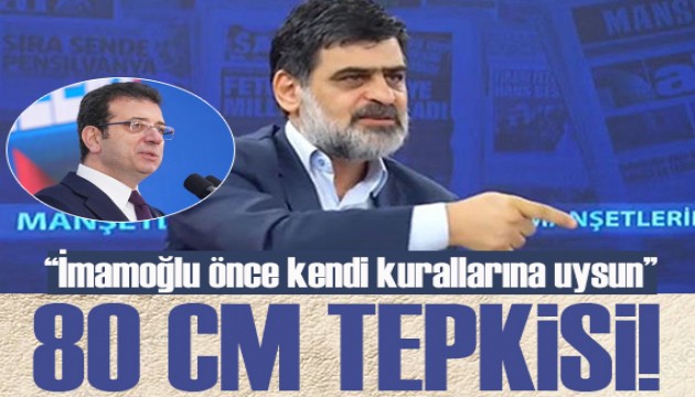 Yeni Akit yazarı Karahasanoğlu'ndan Cumhuriyet'e 80 cm tepkisi: Müteahhit Ekrem olunca...