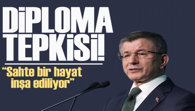 Davutoğlu'ndan diploma tepkisi: Sahte bir hayat inşa ediliyor