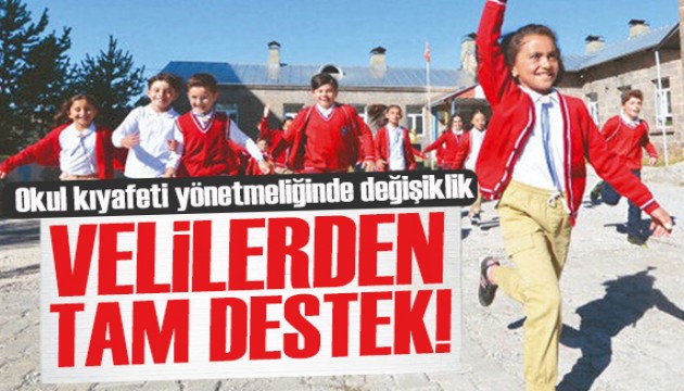 Okul kıyafeti değişikliği uygulamasına velilerden destek