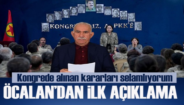 Öcalan'dan ilk açıklama: Kongrede alınan kararları selamlıyorum